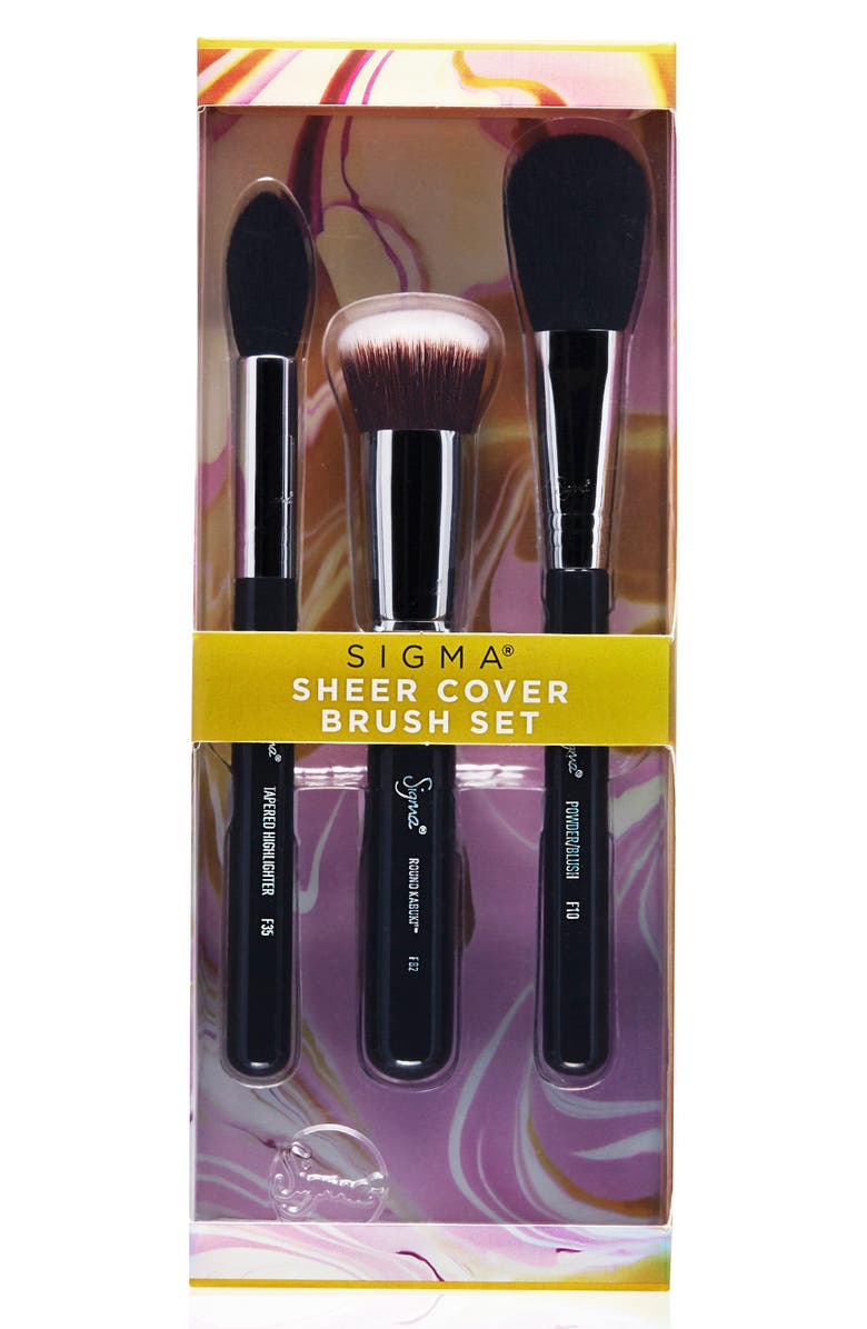 Sigma Beauty Sheer Cover Brush Set, Main, color, 