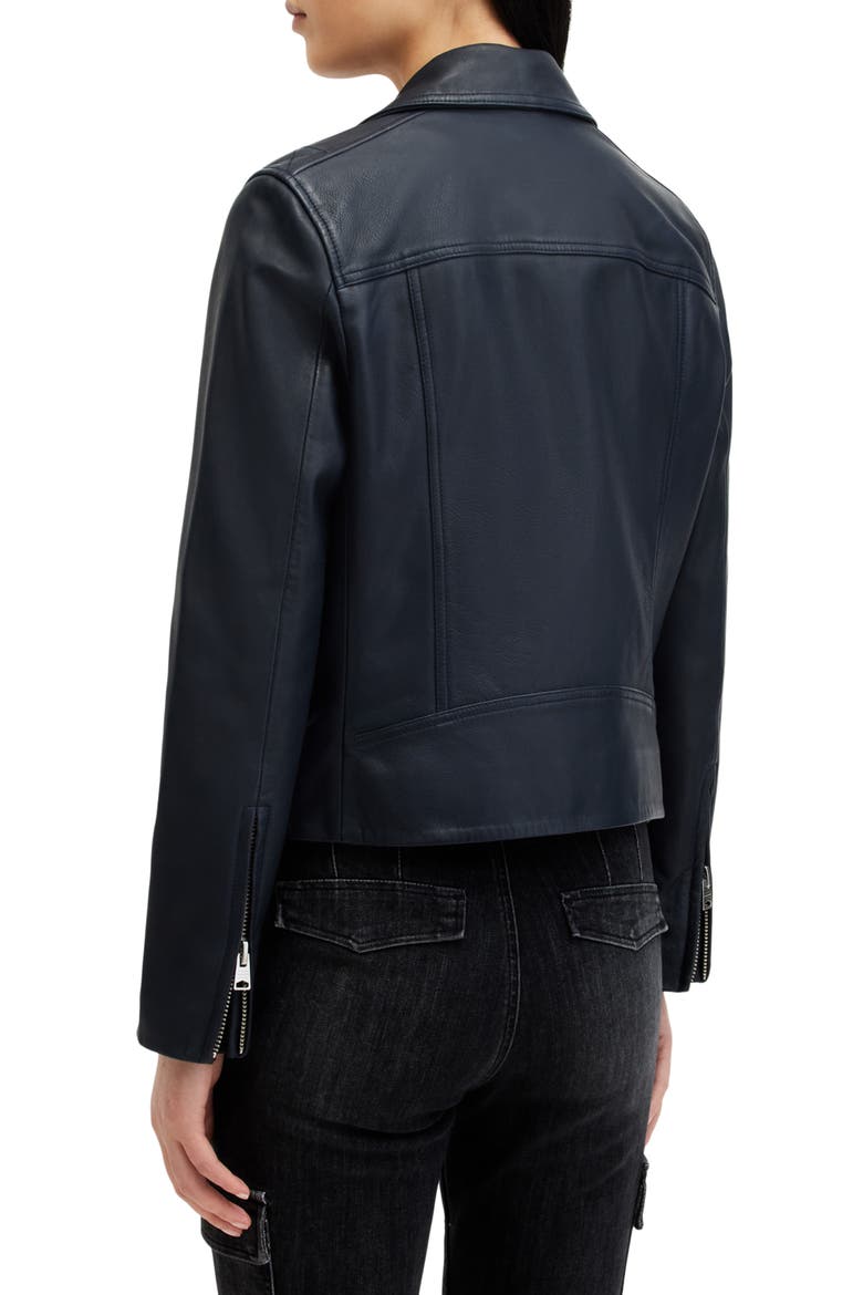 Dalby Leather Biker Jacket, Alternate, color, MIDNIGHT BLUE