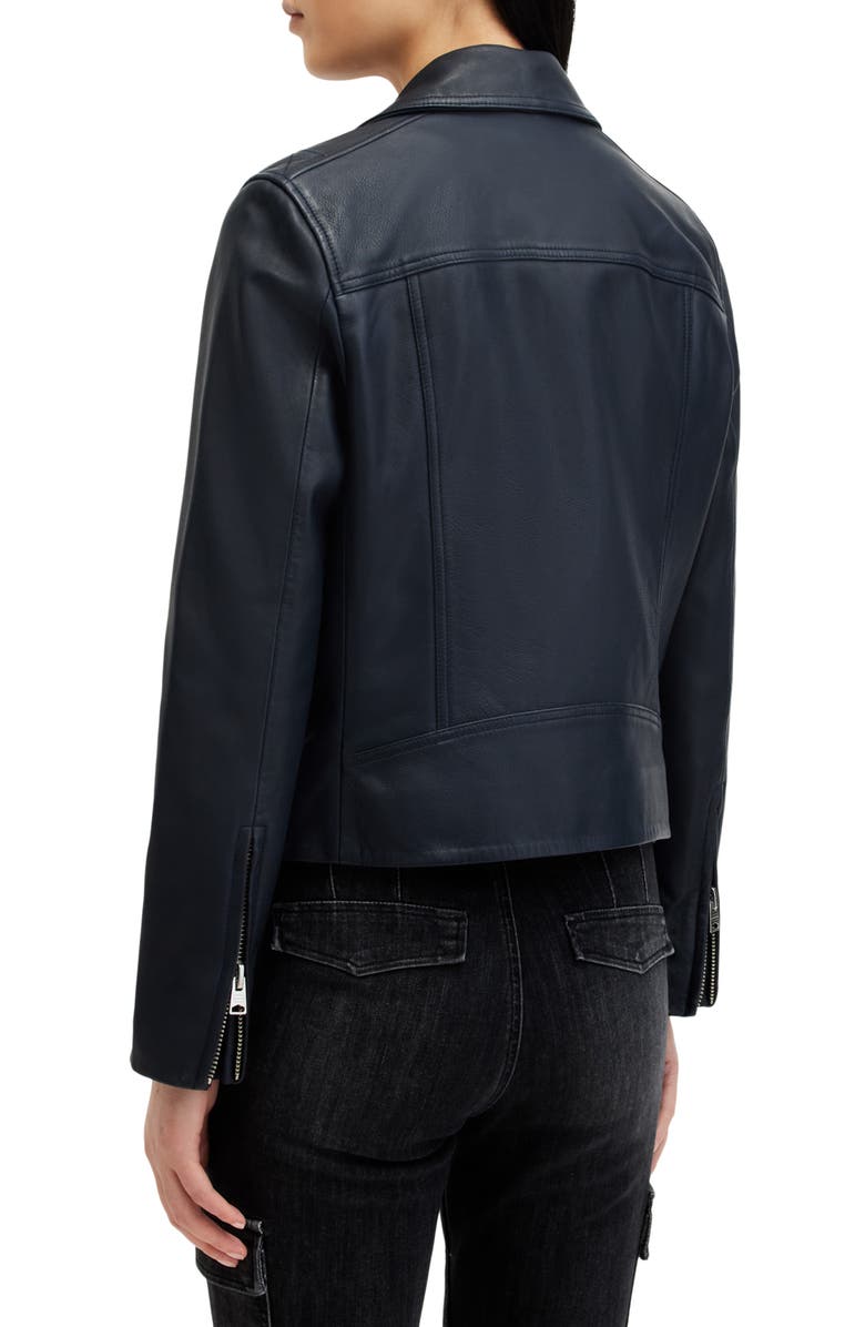AllSaints Dalby Leather Biker Jacket, Alternate, color,