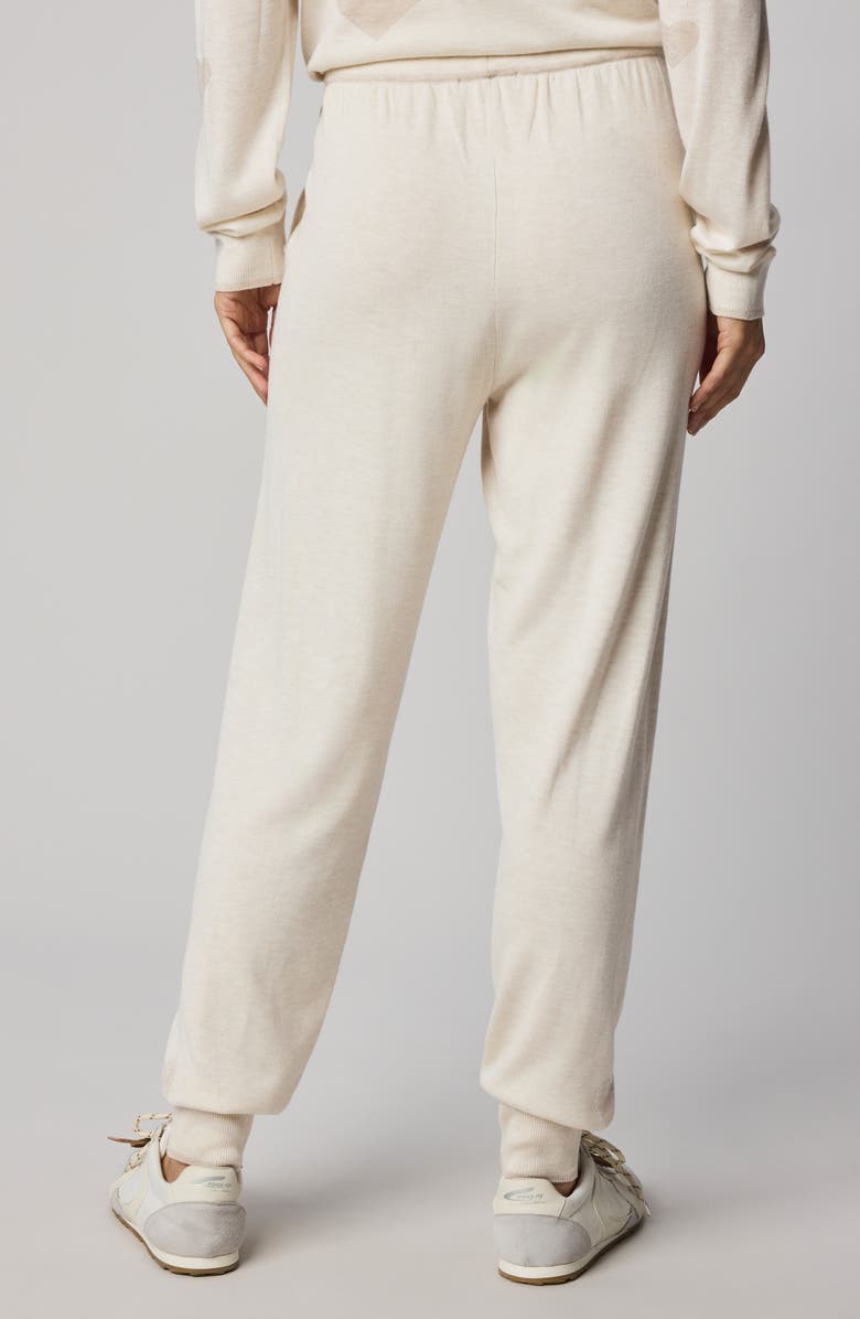 Splendid All the Love Tipped Knit Joggers, Alternate, color, Pale Oak Heather Ivory