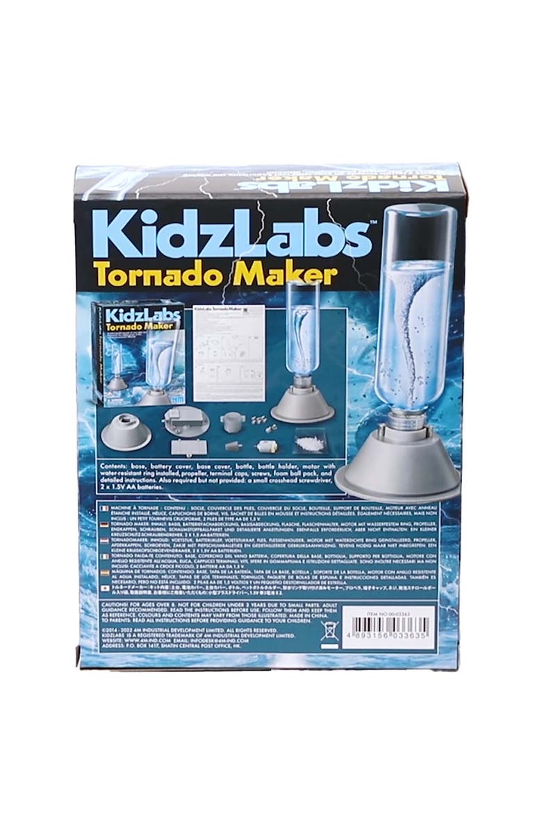 4M Kidzlabs Tornado Maker Diy Batterypowered Water Tornado, Stem Science, Alternate, color, Multicolored