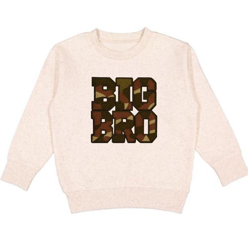 Sweet Wink Big Bro Camo Patch Sweatshirt In Neutral