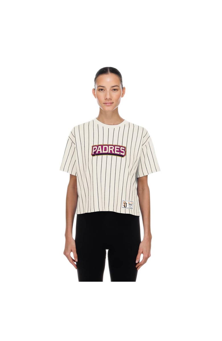 New Era Women's New Era White San Diego Padres 2026 City Connect Pinstripe T-Shirt, Main, color, White