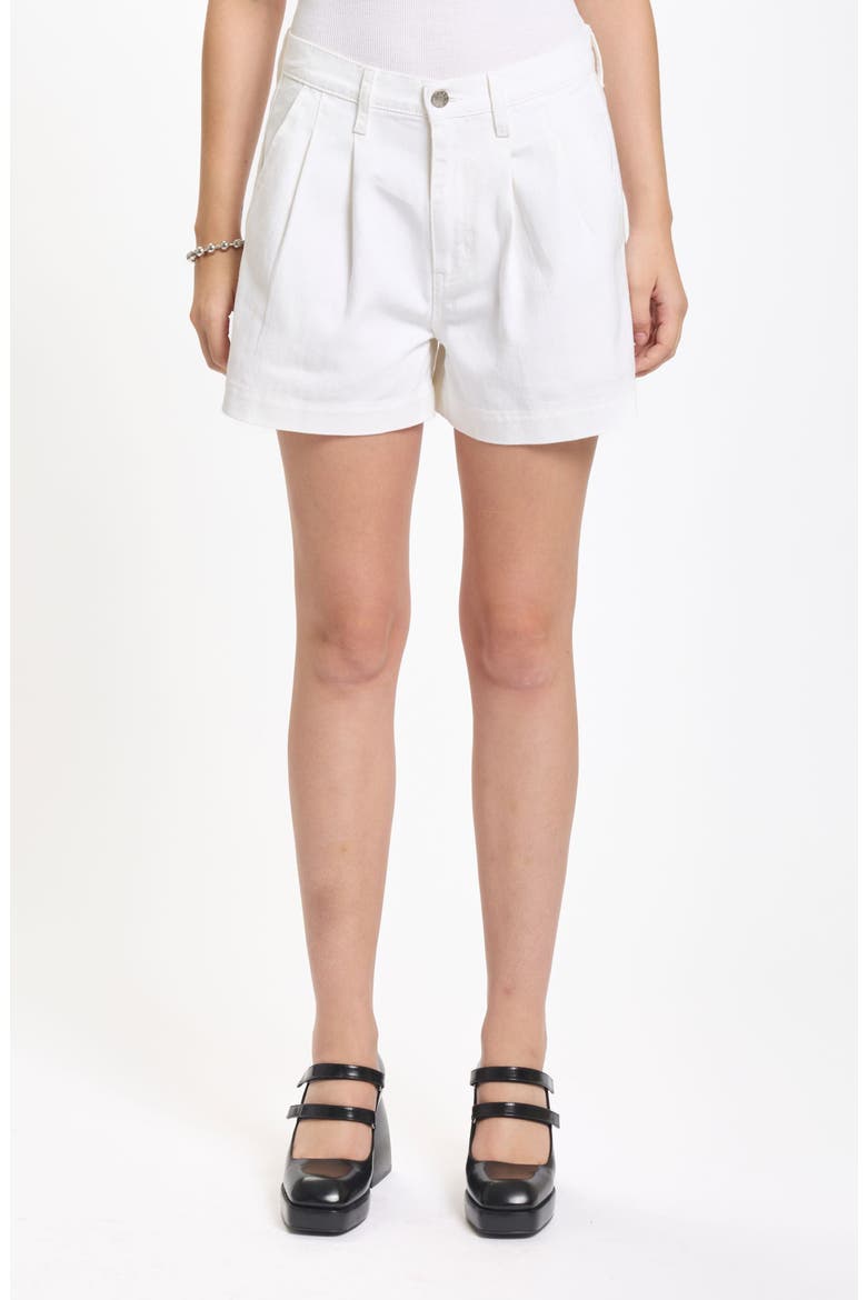 Coronado Pleated Denim Shorts, Main, color, LAMB