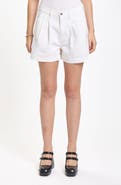 DAZE Coronado Pleated Denim Shorts