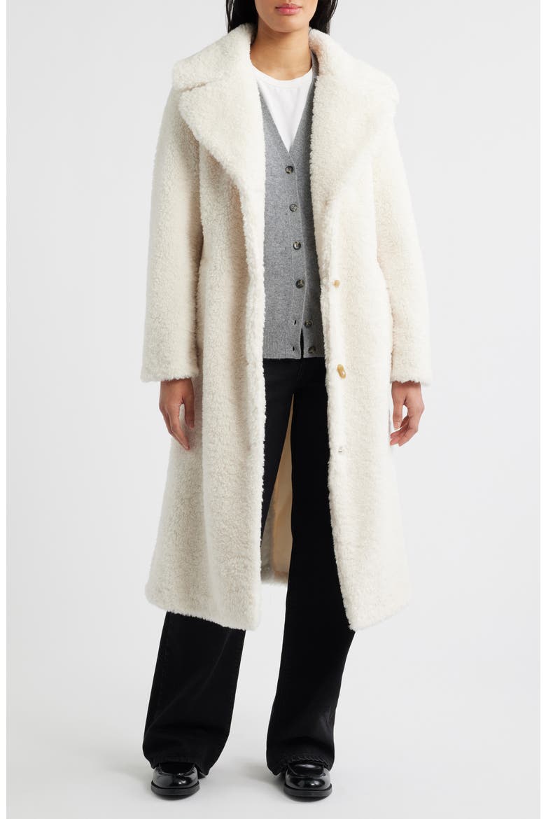 Teddy Toggle Coat, Alternate, color, MODERN IVORY