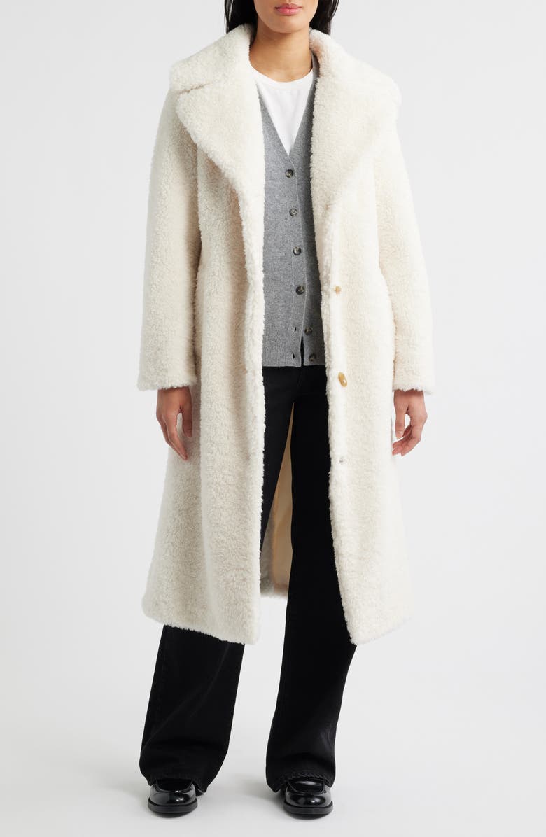 Sam Edelman Teddy Toggle Coat, Alternate, color, Modern Ivory