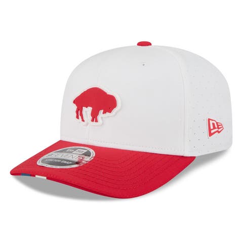 Men's New Era  White/Red Buffalo Bills 2025 NFL Training Camp Throwback Logo 9SEVENTY Adjustable Hat