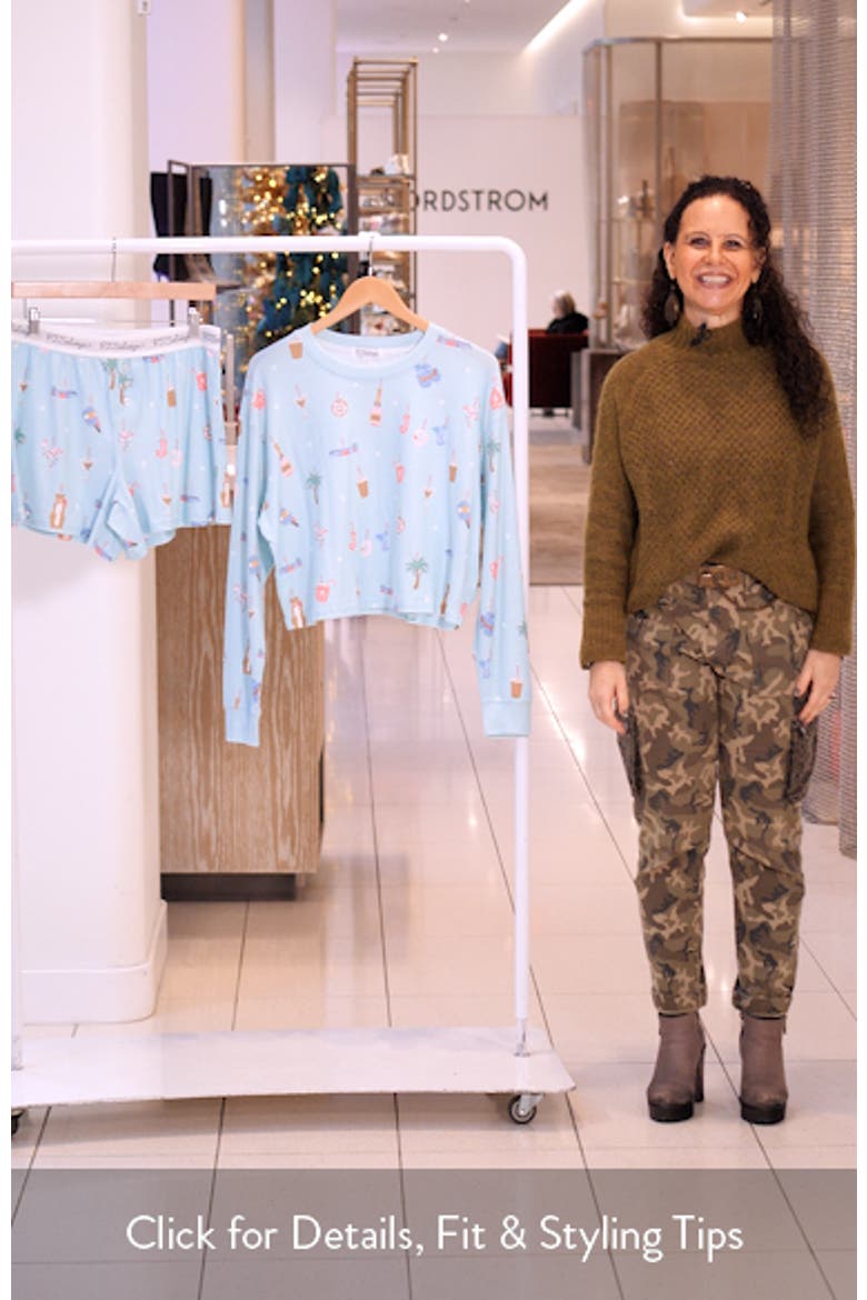 Print Waffle Knit Short Pajamas video