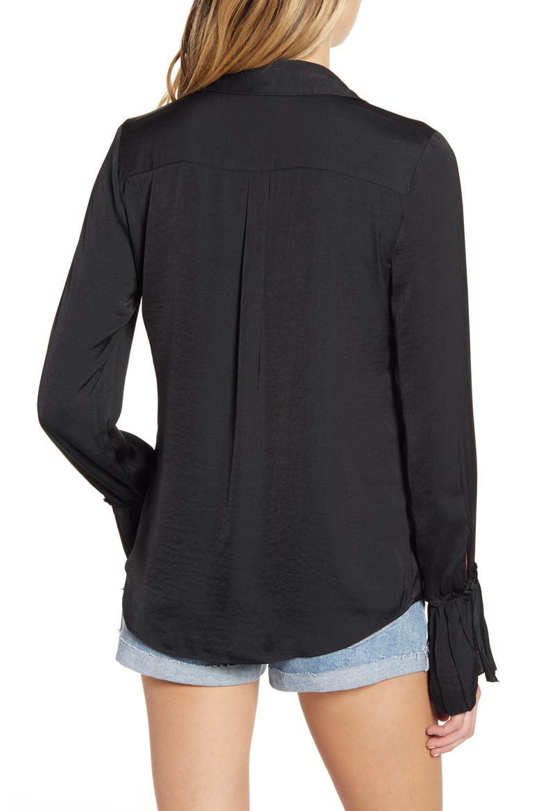 Abriana Shirt, Alternate, color, BLACK