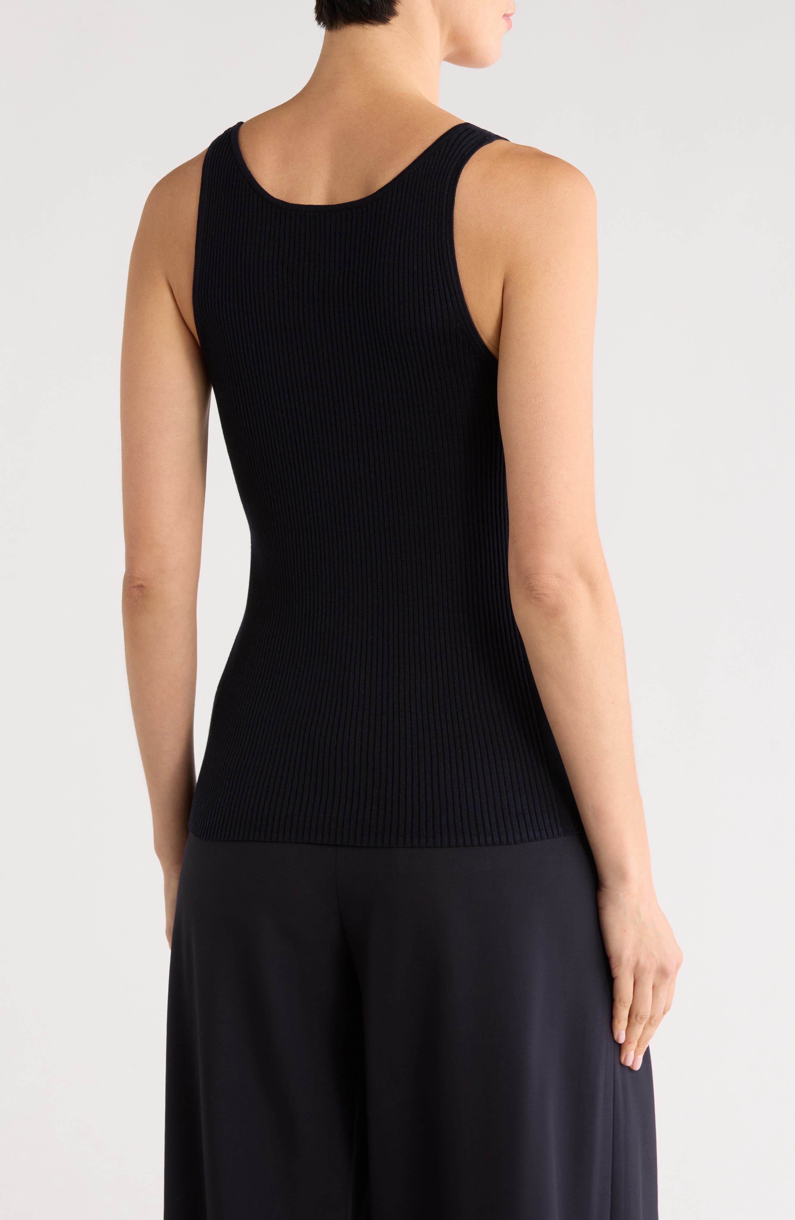 Ribbed Wool Sweater Tank - image 2