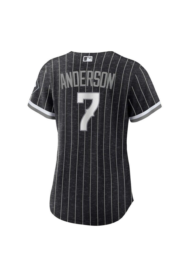 Women's Nike Tim Anderson Black Chicago White Sox City Connect Replica Player Jersey, Alternate, color, Black