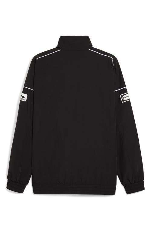 Puma Relaxed Speed Driver Series Graphic Track Jacket In Black