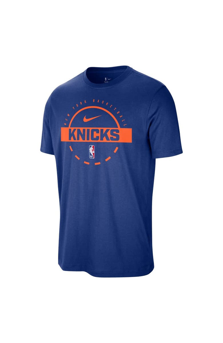 Nike Men's Nike Blue New York Knicks Authentic Practice T-Shirt, Alternate, color, Blue
