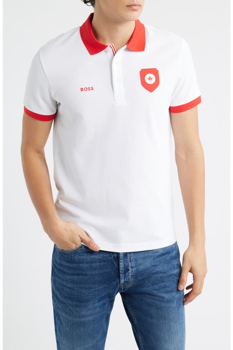 Lux Paddy Cotton Polo, Main, color, NTURAL