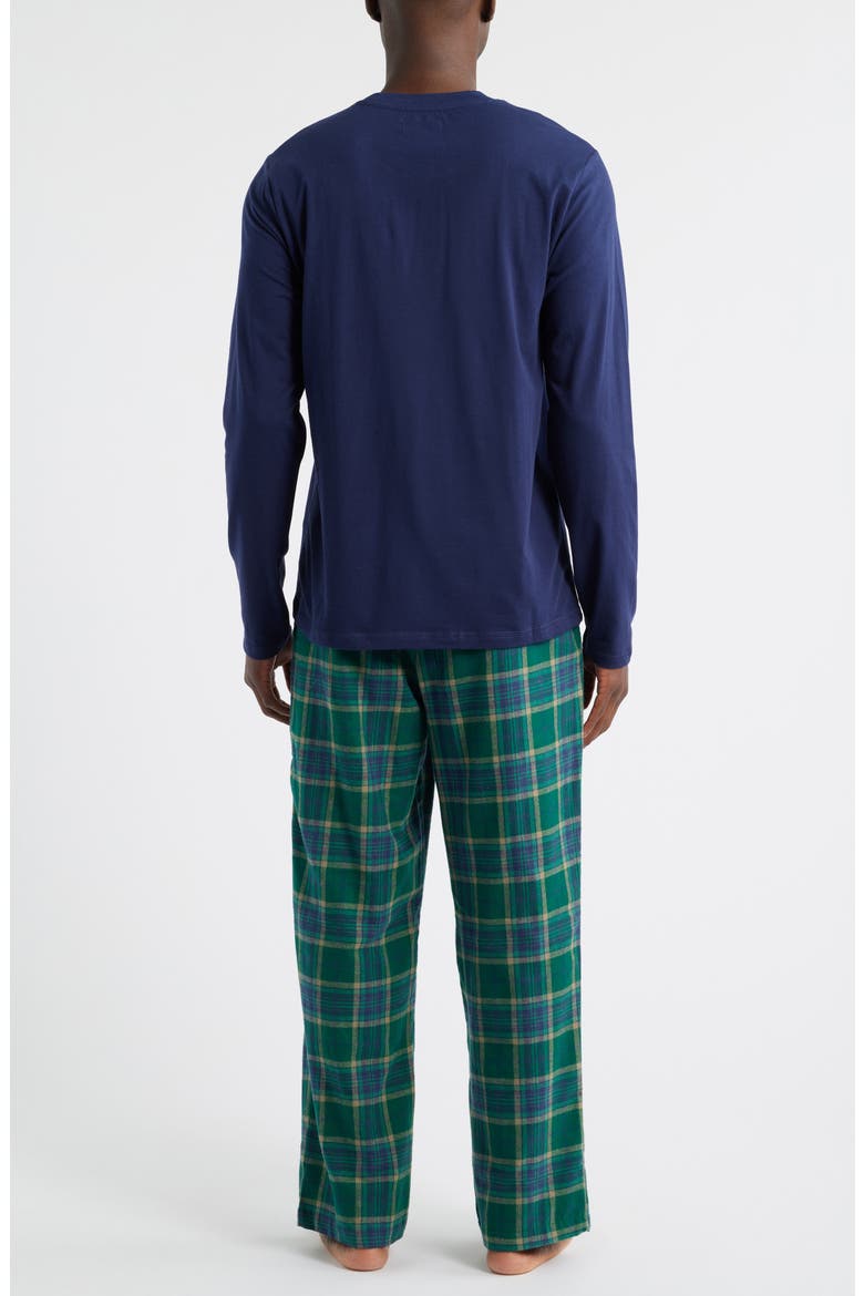 Flannel Pajamas, Alternate, color, BLUE/ GREEN LOCHMAN PLAID