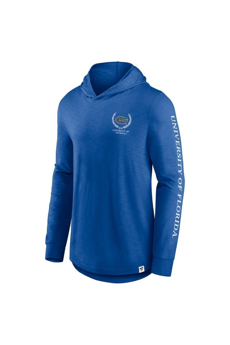 Men's Fanatics Branded Royal Florida Gators Photo Finish Hoodie Long Sleeve T-Shirt, Alternate, color, Royal