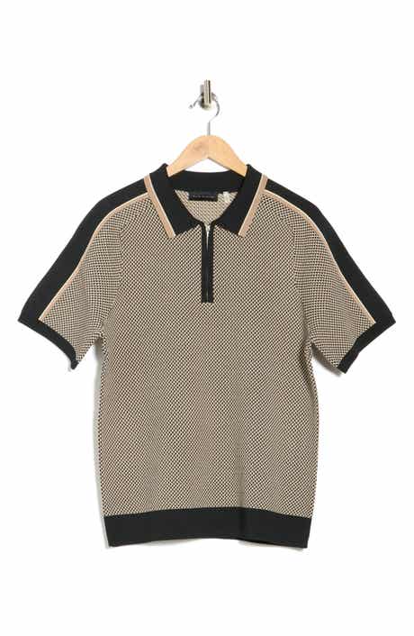 Elie Tahari Geometric Jacquard Polo Shirt