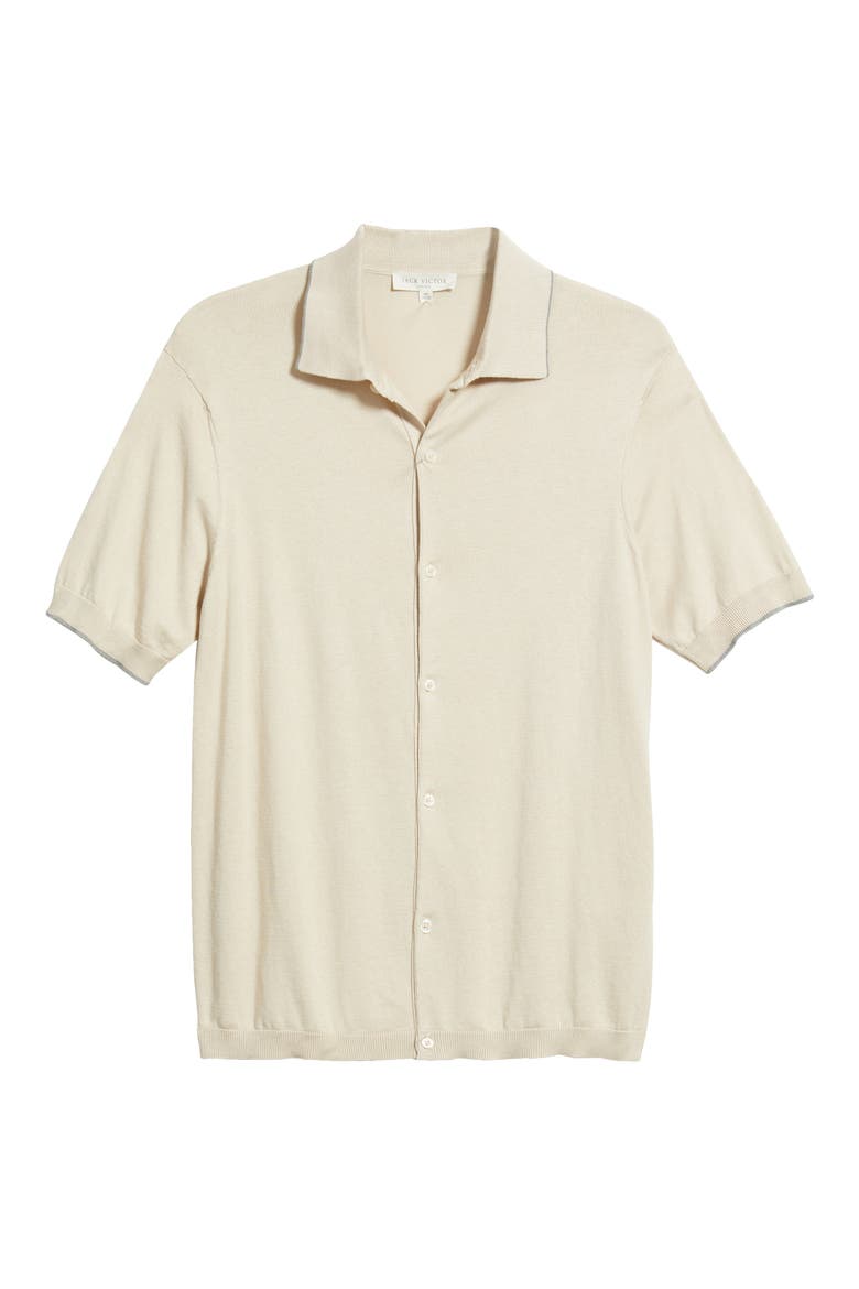 Harrison Knit Button-Up Shirt, Alternate, color, SAND