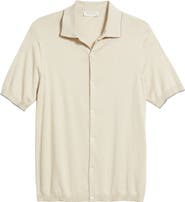 Jack Victor Harrison Knit Button-Up Shirt