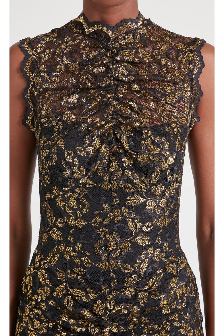 Orris Sleeveless Gown, Alternate, color, Gold & Black