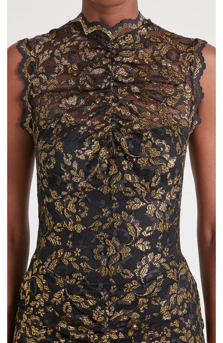 Temperley London Orris Sleeveless Gown, Alternate, color, Gold & Black