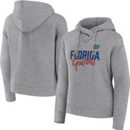 FANATICS Women's Fanatics Heather Gray Florida Gators Script Favorite Pullover Hoodie