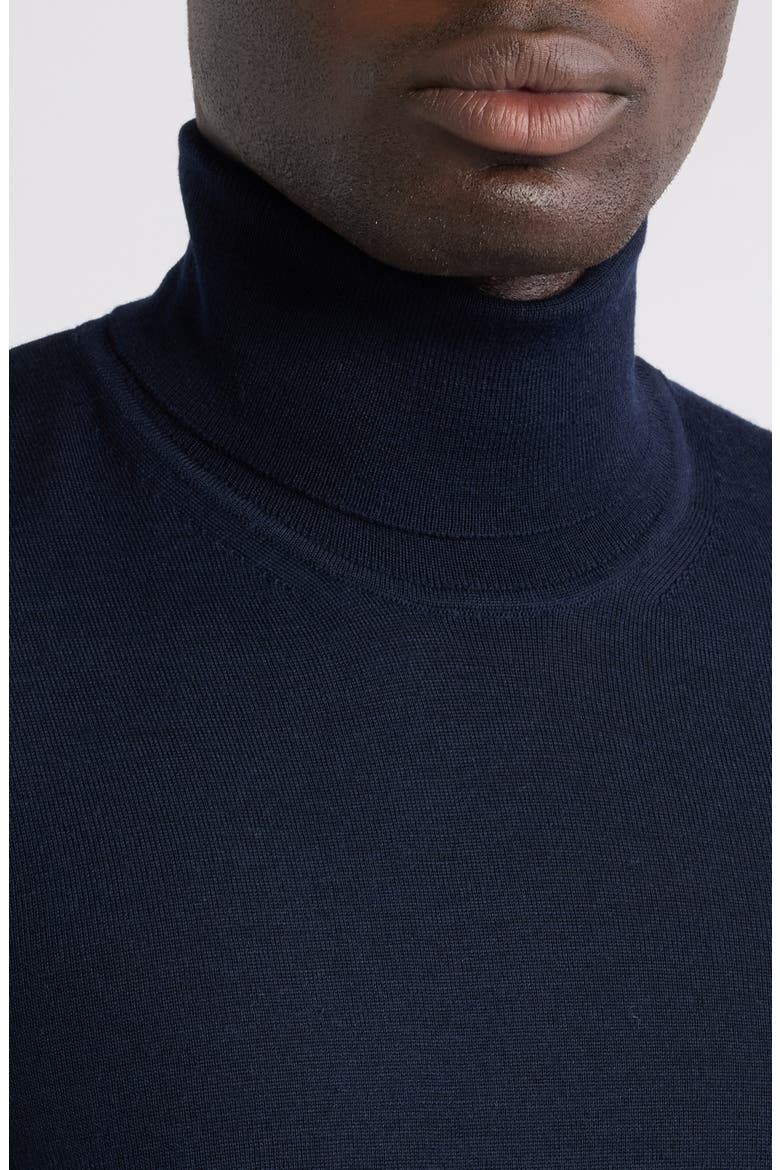 Musso Virgin Wool Turtleneck Sweater, Alternate, color, DARK BLUE