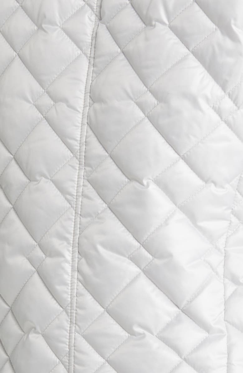 Sam Edelman Hooded Water Repellent Quilted Puffer Jacket, Alternate, color, Silver