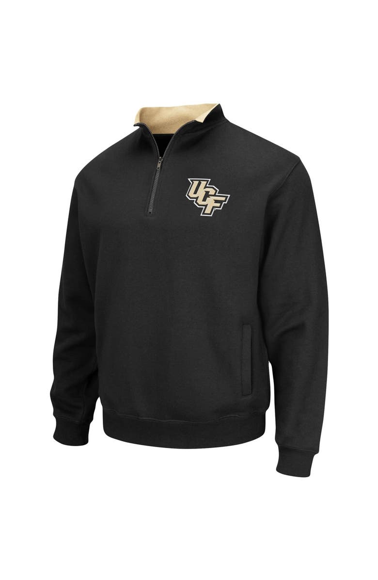 COLOSSEUM Men's Colosseum Black UCF Knights Tortugas Logo Quarter-Zip Pullover Jacket, Alternate, color, Black