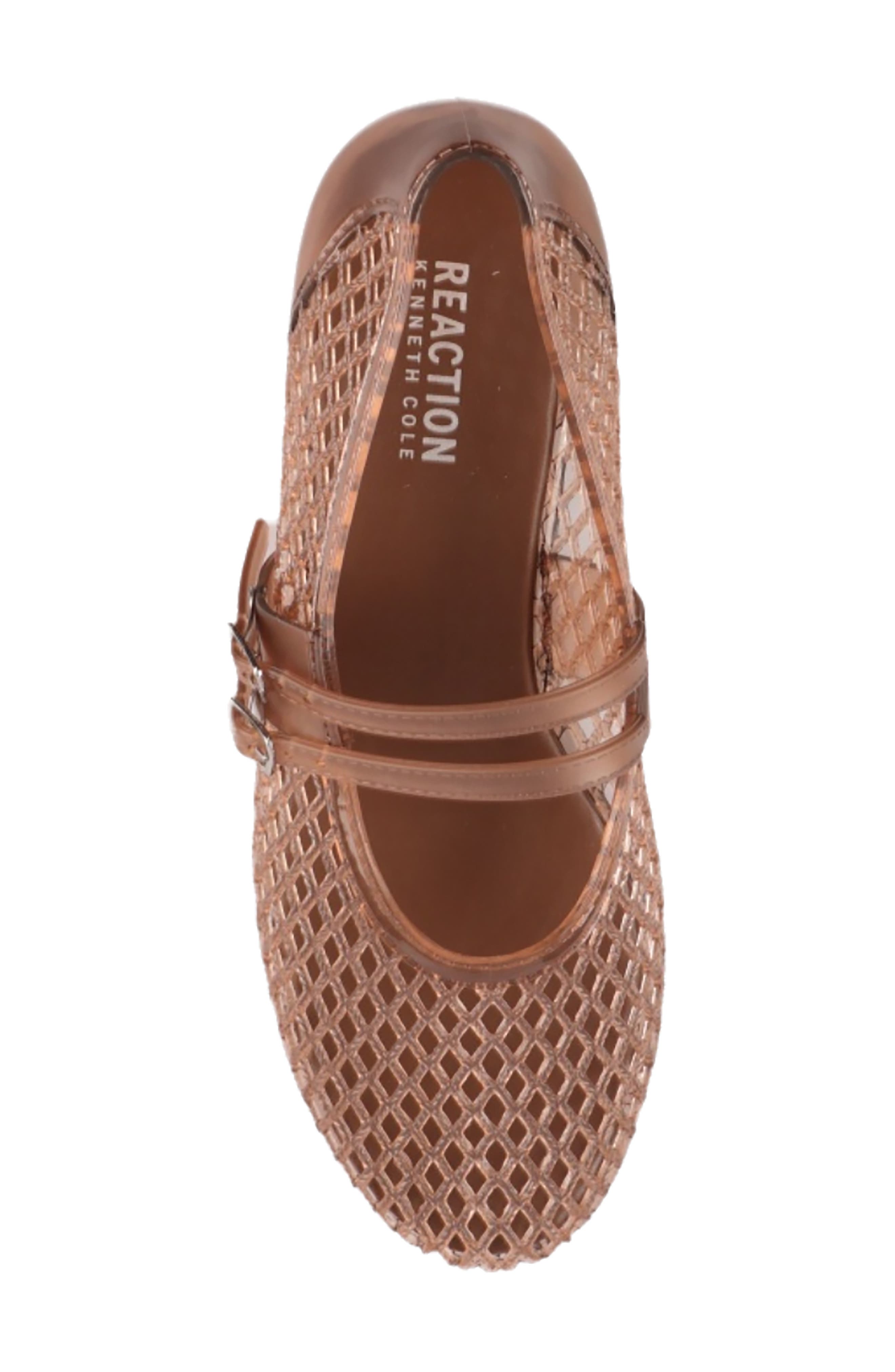 Reaction Kenneth Cole Malibu Mesh Mary Jane Flat, Alternate, color, Chocolate