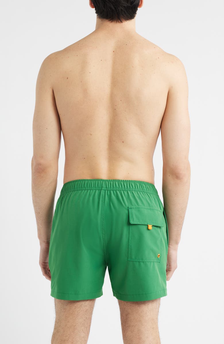 Save The Duck Demna Swim Trunks, Alternate, color, Rainforest Green