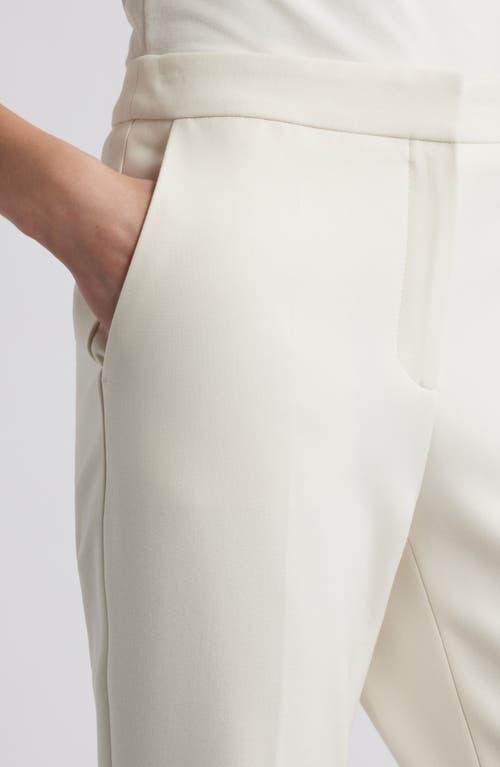 Hugo Boss Boss Timasa Flare Pants In Soft Cream