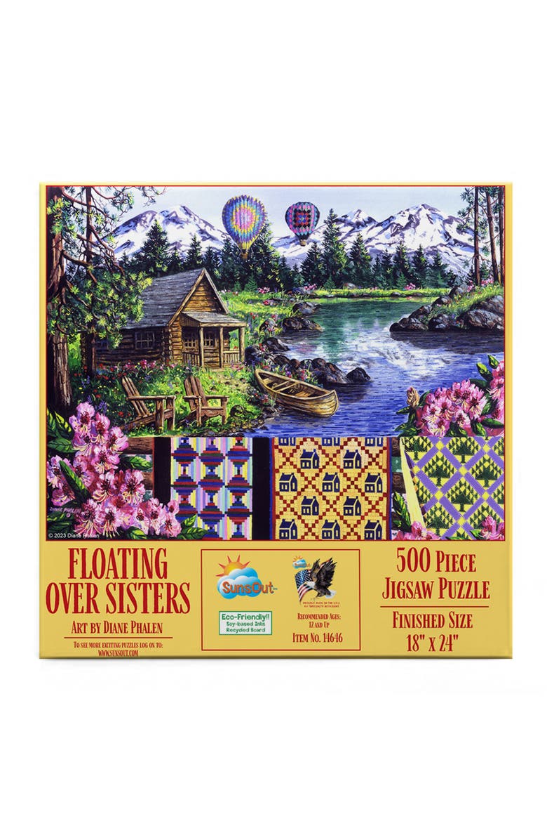 Sunsout Floating over Sisters 500 piece Jigsaw Puzzle for Adults, Alternate, color, Multicolor