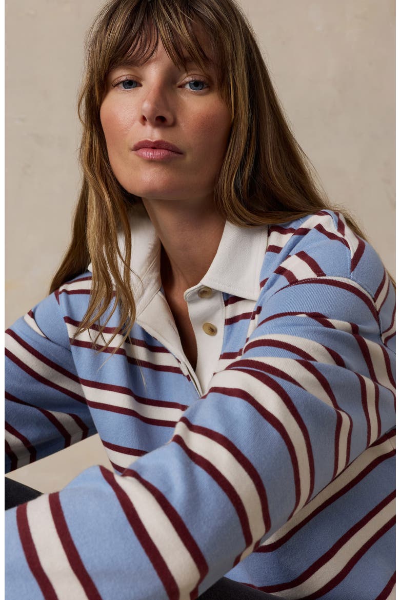 Hometown Rugby Top, Alternate, color, FROST TRAIL STRIPE