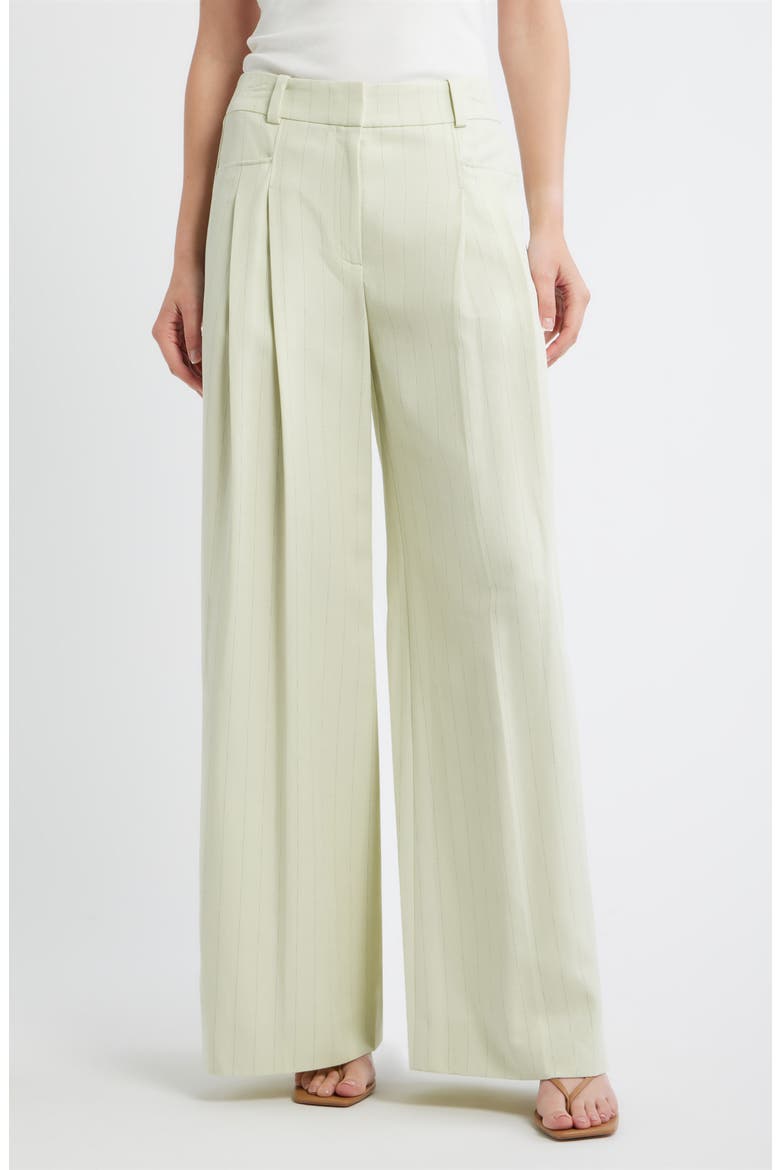 Wide Leg Trousers, Main, color, GUAVA STRIPE