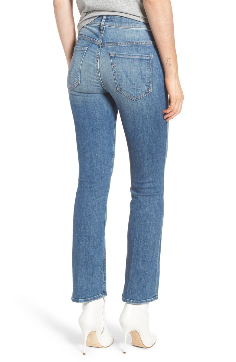 MOTHER The Insider High Waist Ankle Bootcut Jeans, Alternate, color,