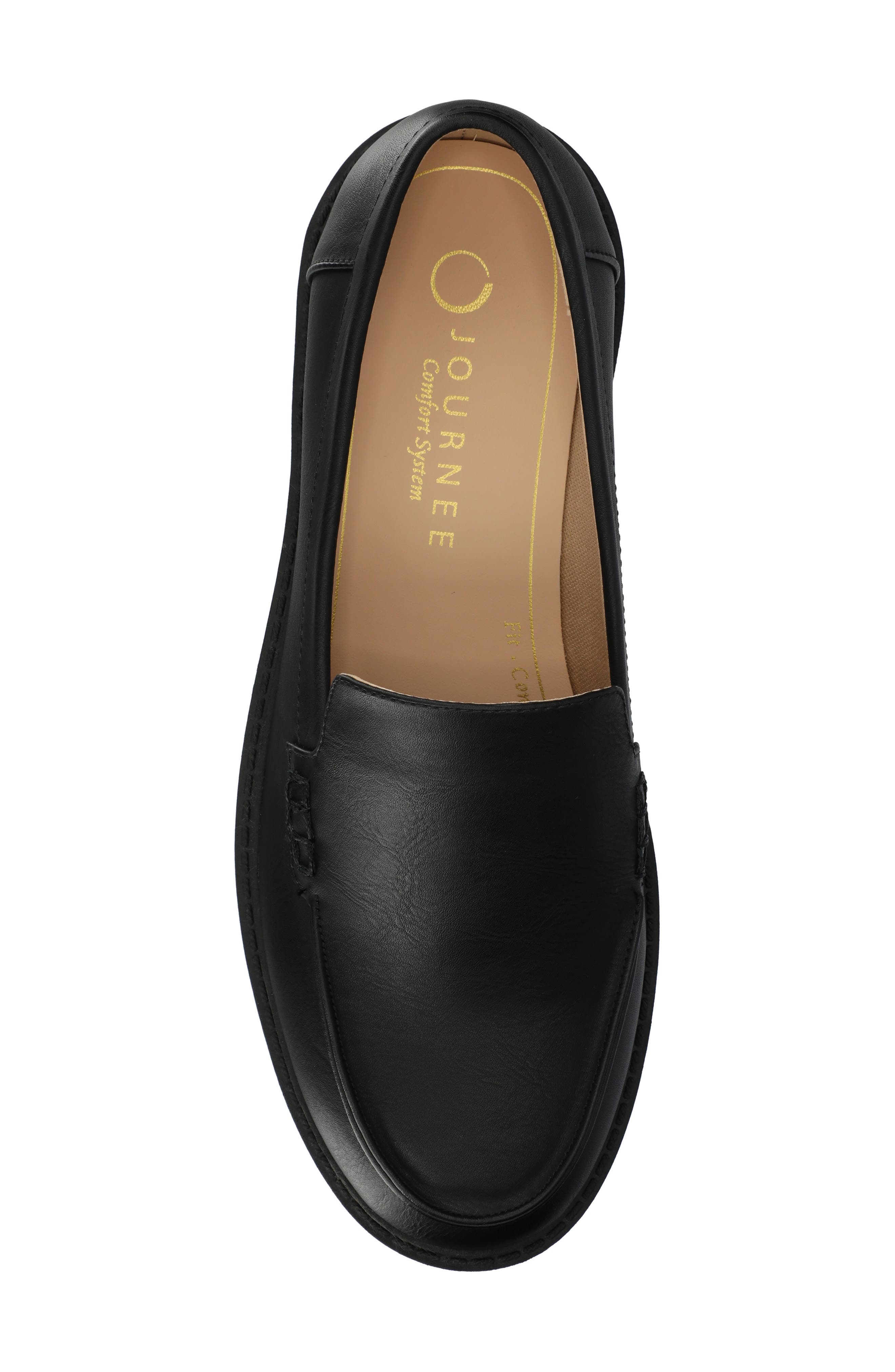 Ericka Lug Sole Platform Loafer - Wide Width, Alternate, color, BLACK PU