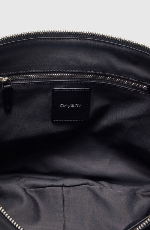 Oryany Braid Faux Leather Crossbody Bag In Black