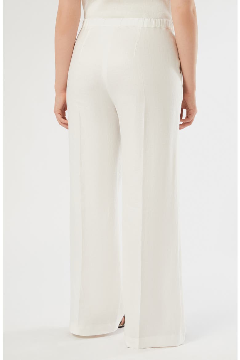 Canapa Linen Wide Leg Pants, Alternate, color, WHITE