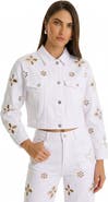The Noli Shop Kaia Pearl Jean Jacket