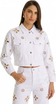 The Noli Shop Kaia Pearl Jean Jacket