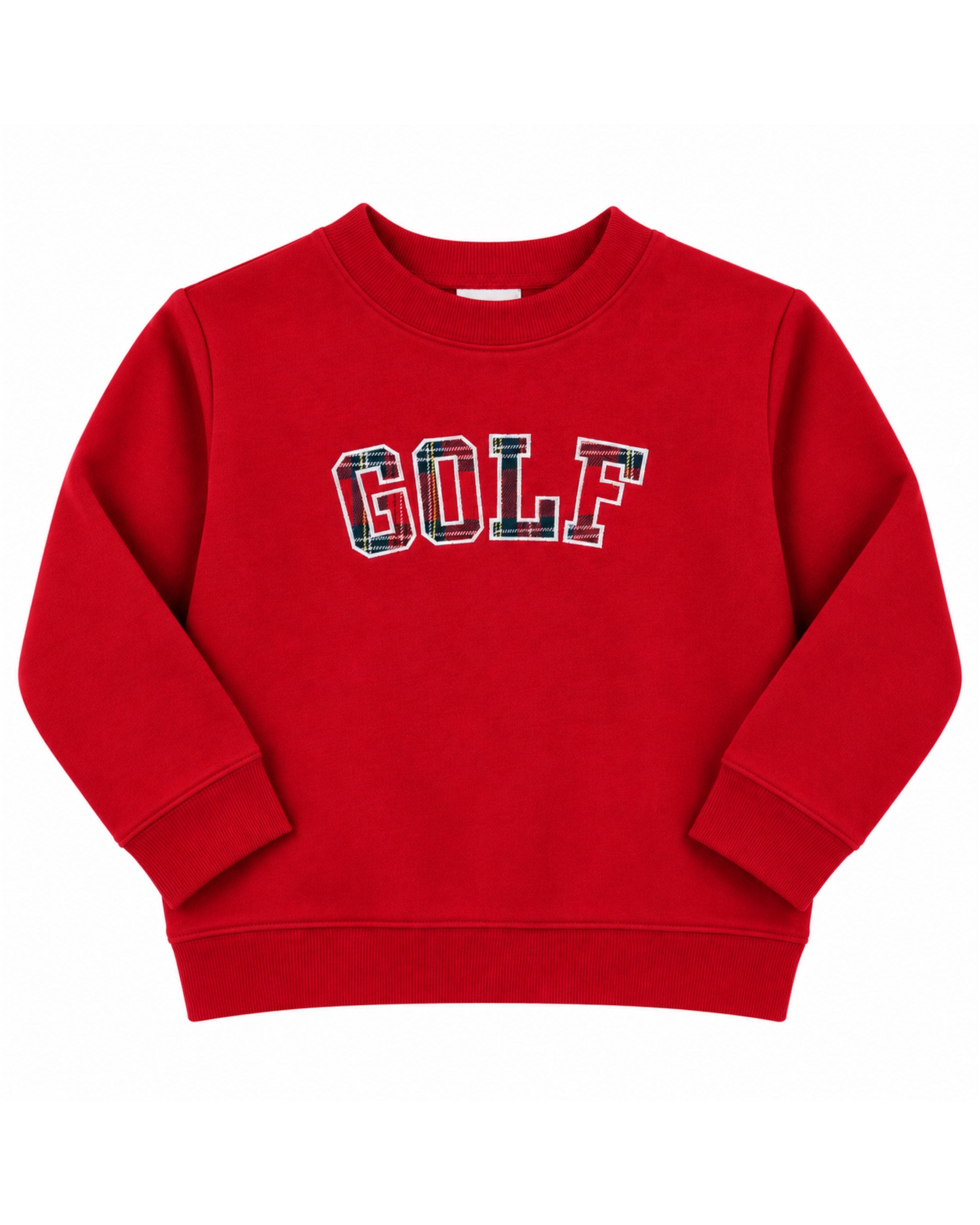 Bits & Bows Adult Plaid Golf Crewneck Sweatshirt | Nordstrom