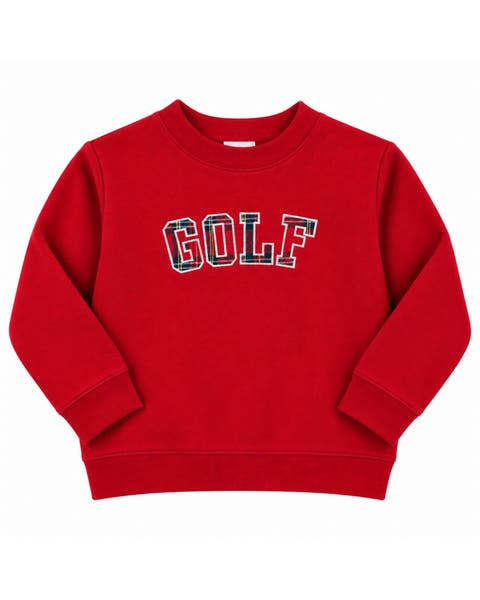 Adult Plaid Golf Crewneck Sweatshirt
