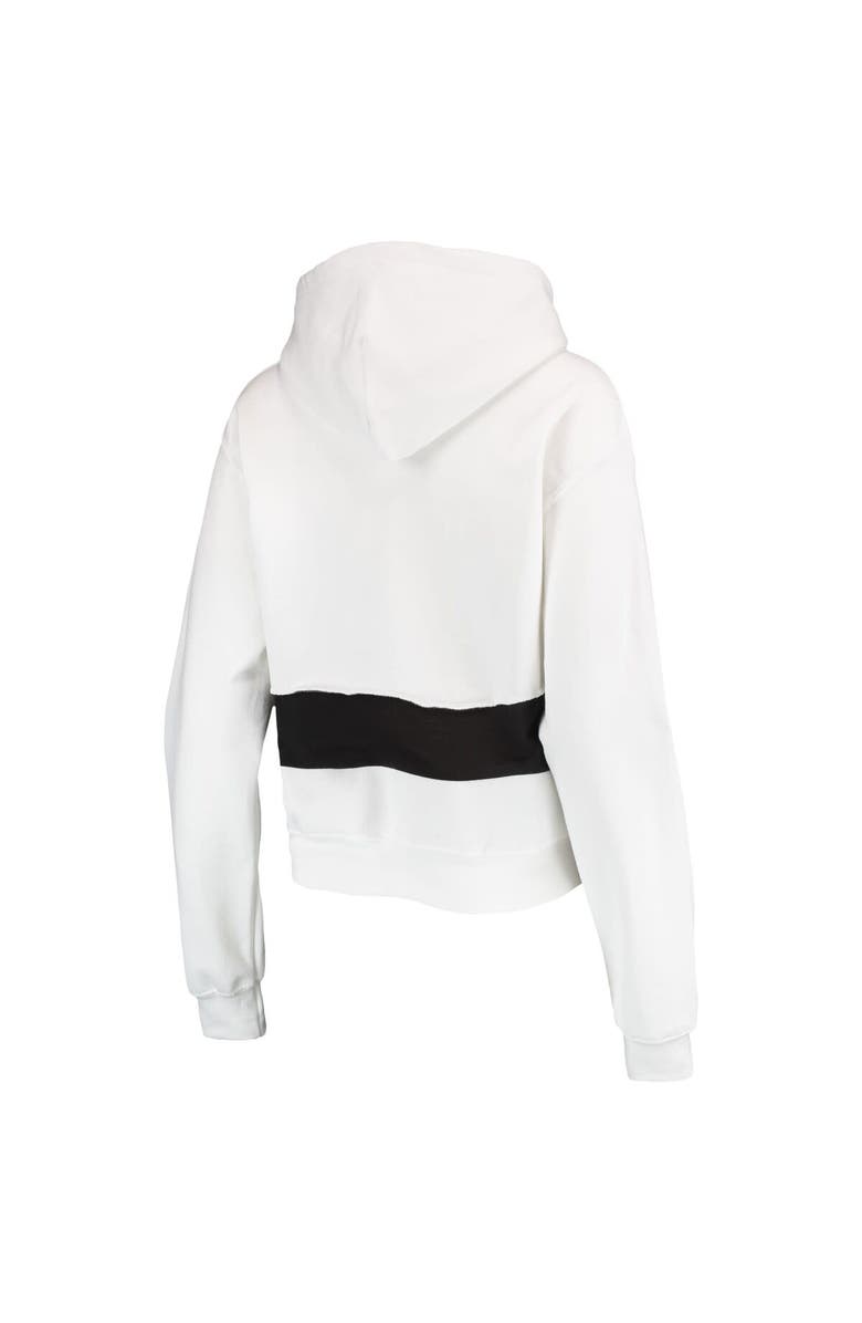 REFRIED APPAREL Women's Refried Apparel White/Black San Francisco Giants Cropped Pullover Hoodie, Alternate, color, 