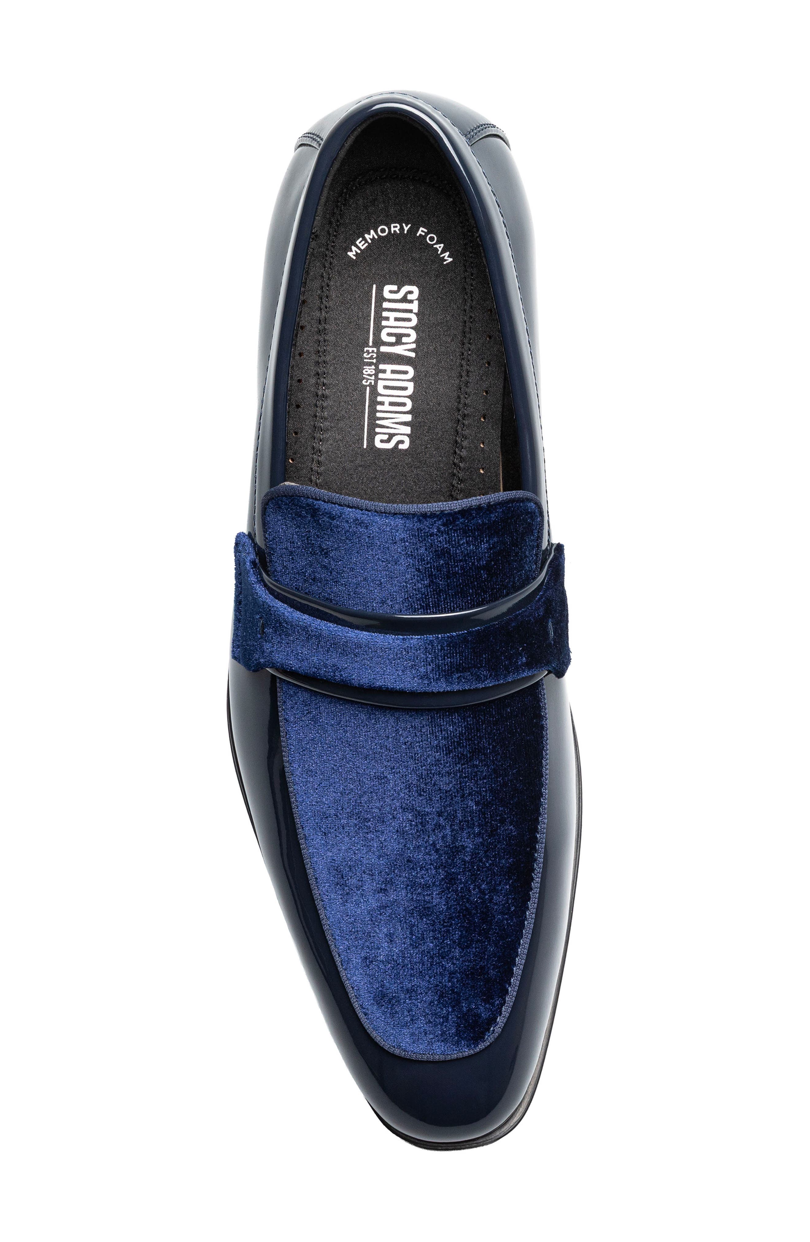 Stacy Adams Spratley Saddle Loafer, Alternate, color, Navy