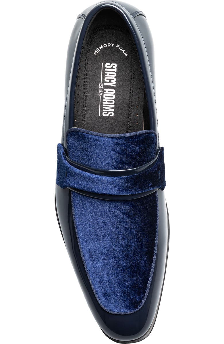 Stacy Adams Spratley Saddle Loafer, Alternate, color, Navy