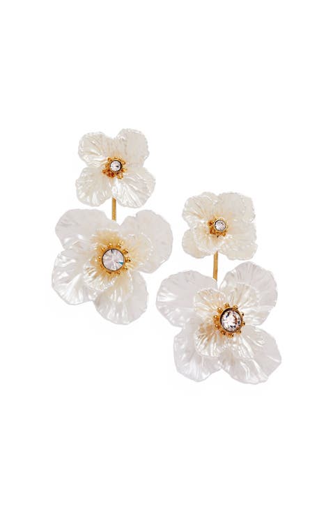New York Botanical Garden® 2-in-1 Poppy Statement Earrings