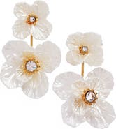 Alex and Ani New York Botanical Garden® 2-in-1 Poppy Statement Earrings