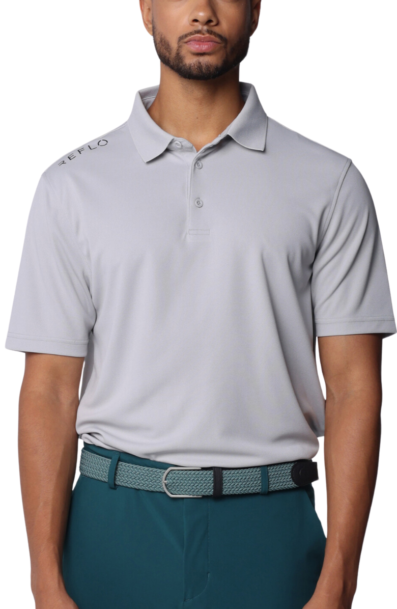 Reflo Bohai Performance Polo, Main, color, Rock Grey